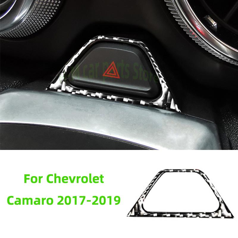Для Chevrolet Camaro 2017-настоящее углеродное волокно внутренняя крышка коробки переключения передач Авто-интерьерная наклейка отделка Voor