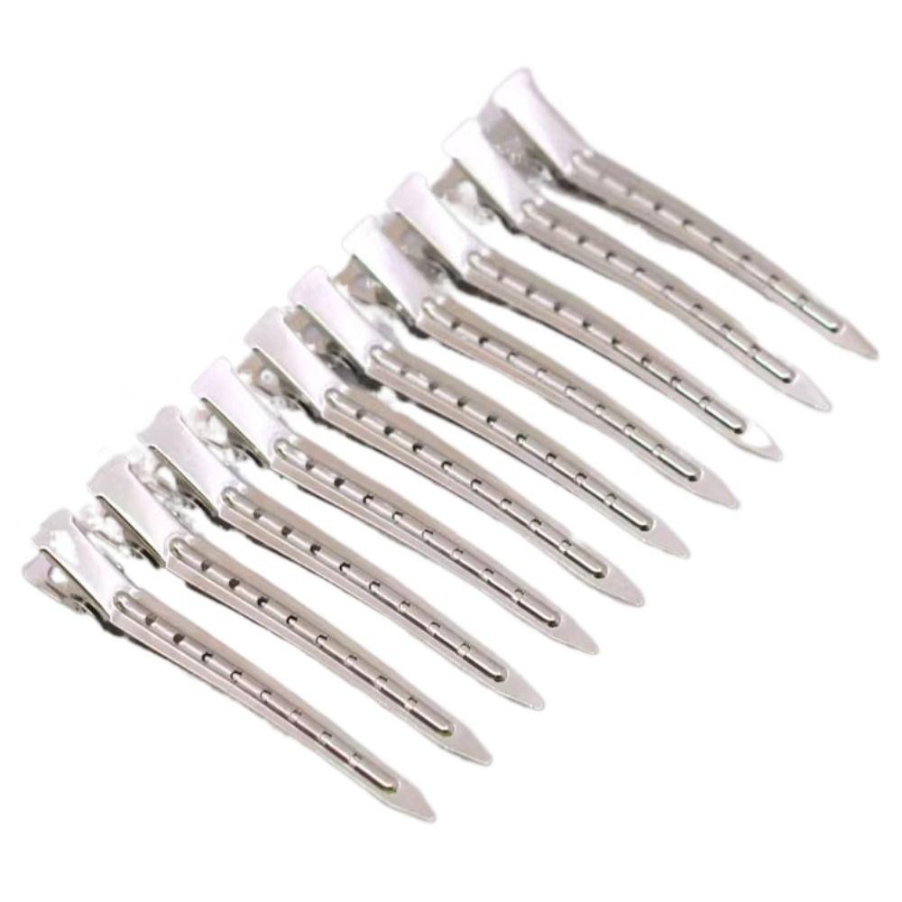 10pcs Professional Hairdressing Hairpins Makeup No Crease Hair Clip Anti-slip Curl Hairclip DIY