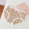 Summer Sweet Panties Polka Dot Seamless Underwear Women Breathable Comfortable Cute Girl Mid-waist Briefs