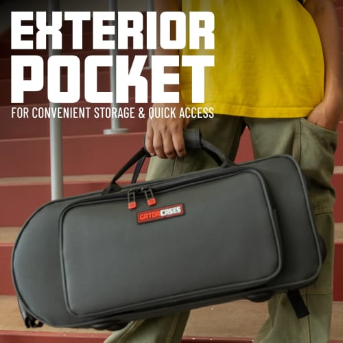 GATOR Adagio Series Lightweight Semi-Hard Case for Alto Saxophone, EPS (GL-ALTOSAX-S23)