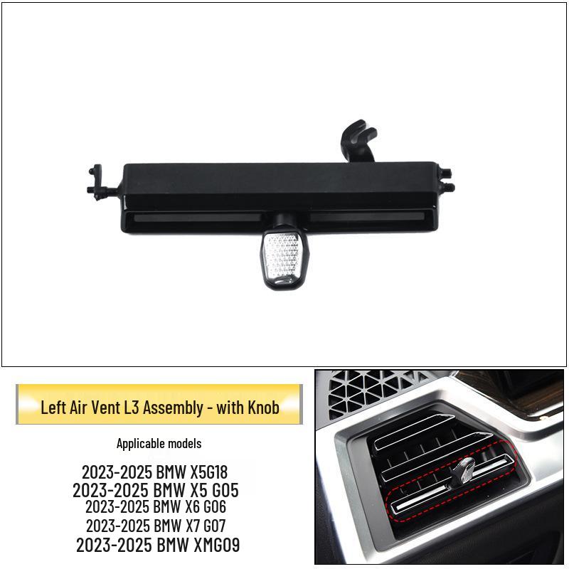 Комплект для ремонта воздуховодов BMW X5/X6/X7: Вал ручки регулировки и рамка панели