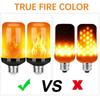 Festival Party Garden Decor Night Light Simulation Fire Lights Effect Light Bulb LED Flame Lamp