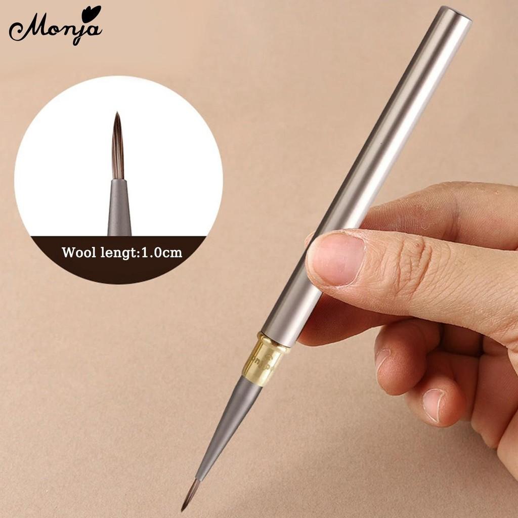 monja Кисть для дизайна ногтей, полоски, тонкая подводка, цветочная живопись, рисунок, 6 стилей, головки, французский градиент, кристалл, акрил, УФ-гель, наращивание, инструменты для маникюра своими руками