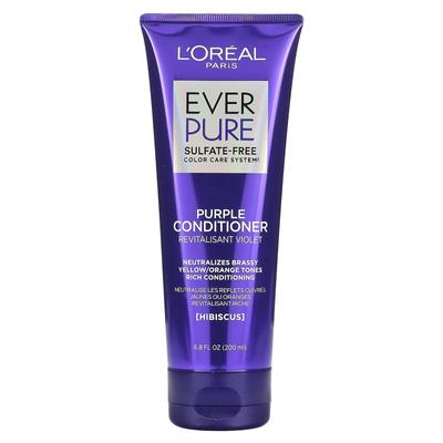 L'Oréal, EveryPure, фиолетовый кондиционер, гибискус, 6,8 жидких унций (200 мл)