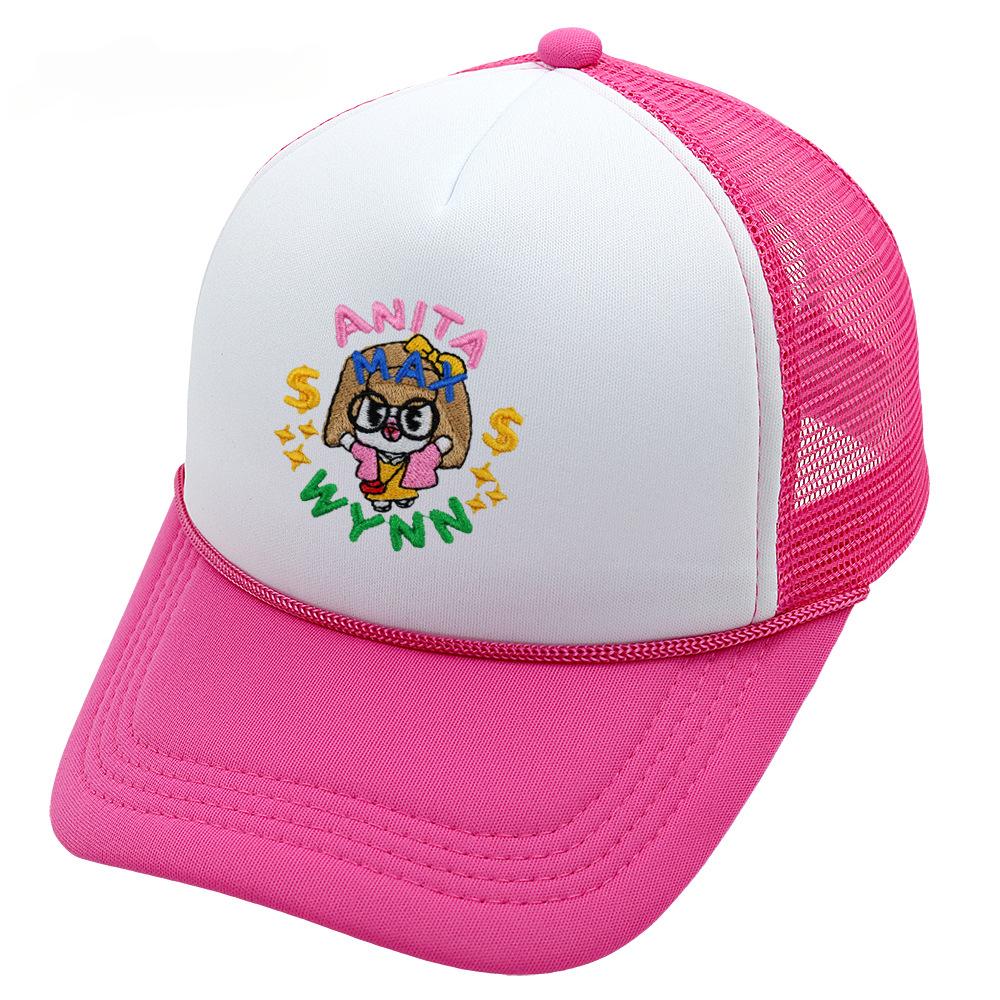 ANITA MAX WYNN Baseball Cap for Unisex Women Hip Hop Cartoon Print Mesh Hat Cute Trucker Hat Casquette Gorras Bone