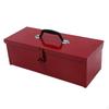 Iron Tools with Portable Handle Multipurpose Storage Box Organizer Red Heavy Duty