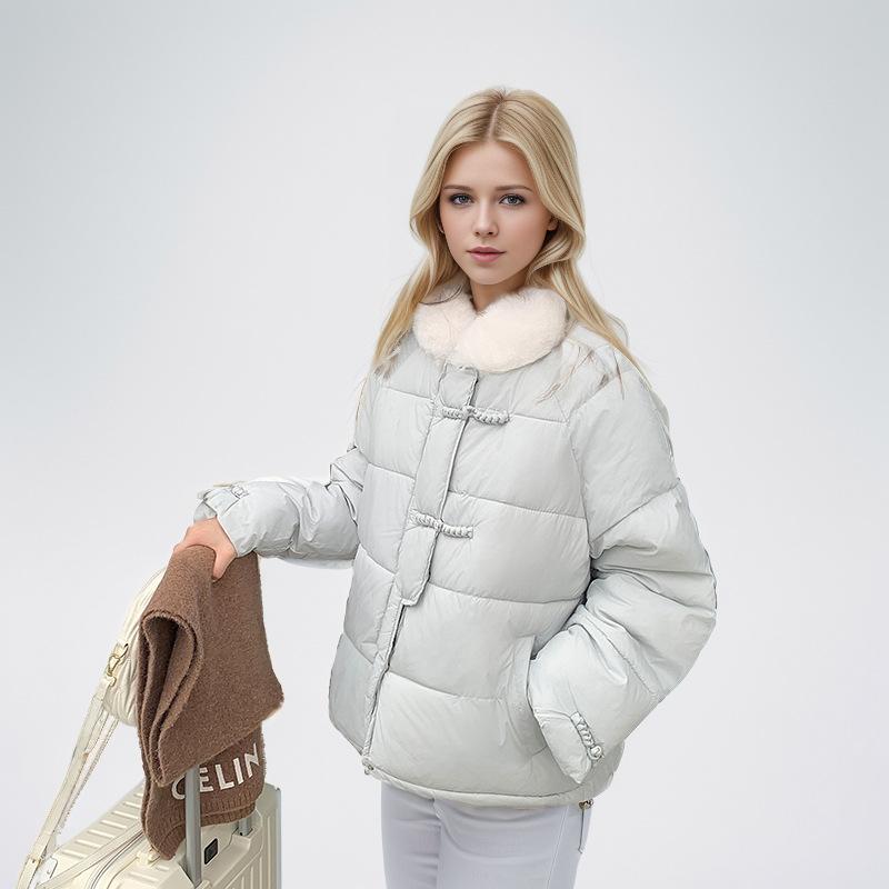 GMXIA Женские винтажные повседневные однотонные куртки и пальто с воротником-поло с длинными рукавами и осенне-зимним принтом