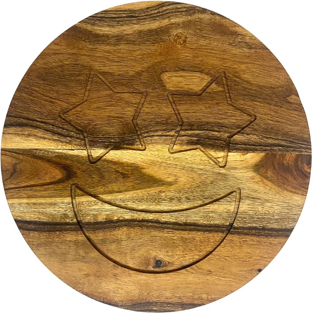 Gift For Her Acacia Wood Cutting Boards for Kitchen, Wooden Serving Charcuterie Board, Ideal for Chopping Meat, Fruits, Cheese