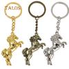 Cool Horse Key Chain Ring Solid Color Keychain Purse Bag Decor Pendant Hanging Accessories