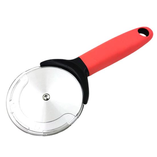 Нож для пиццы с защитной крышкой, острый край, эргономичная ручка, гладкая режущая поверхность, устойчивое к ржавчине колесо для пиццы, кухонный гаджет