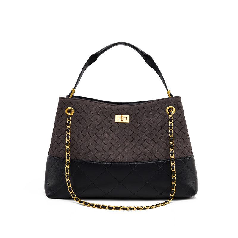 Handbag, Matte Bag, Women'S Retro Fashion, High-End Shoulder Bag, Large-Capacity Commuter Bucket Bag.