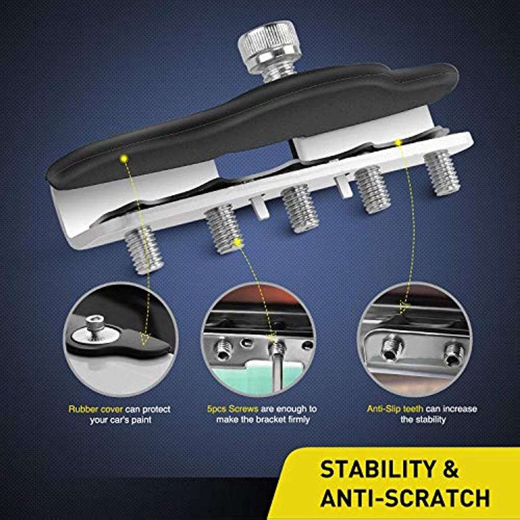 Монтажные кронштейны для светодиодной панели 2 шт. Универсальный капот Светодиодный рабочий фонарь Светодиодные капсулы Монтажный кронштейн Зажимной держатель для внедорожника Внедорожный установлен Нет необходимости сверлить