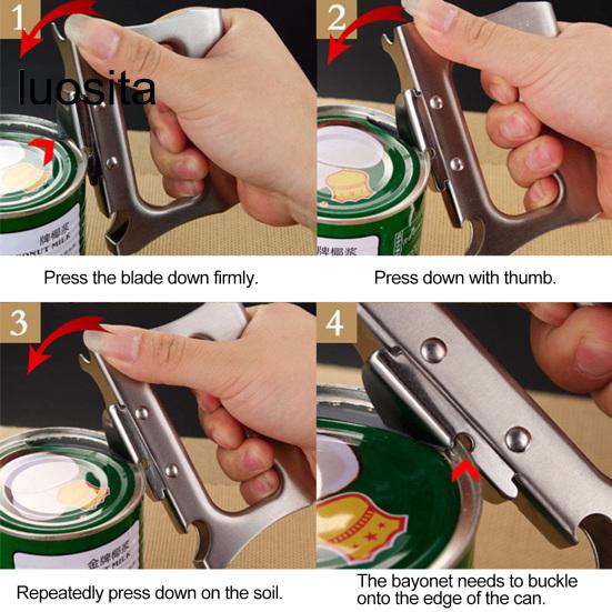 Многофункциональная открывалка для консервных банок из нержавеющей стали, легкая открывалка для пивных бутылок, кухонные принадлежности