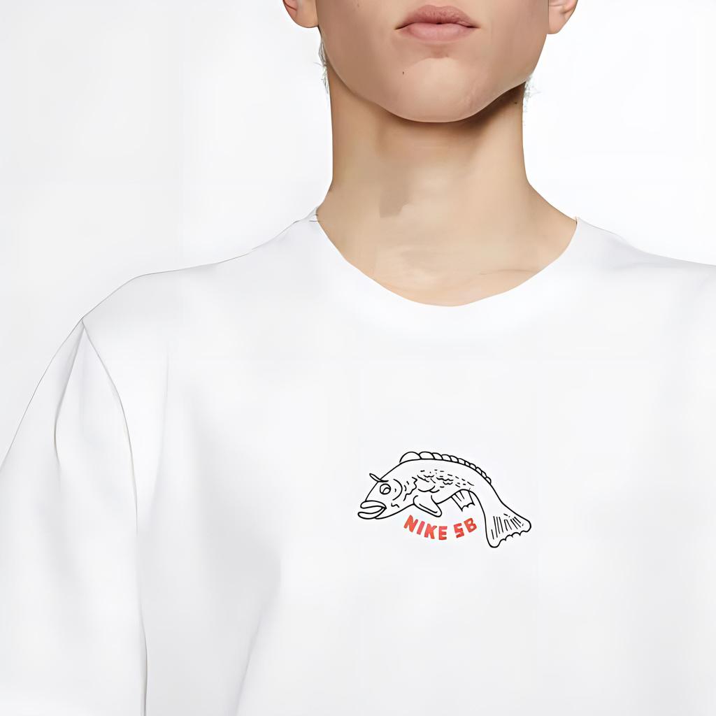 Nike Short Sleeve Athletic Casual T-Shirt Men Tops White CT5737-100