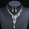 Necklace Earrings Two-Piece Bridal Wedding Accessories Vintage Haute Design Jewelry