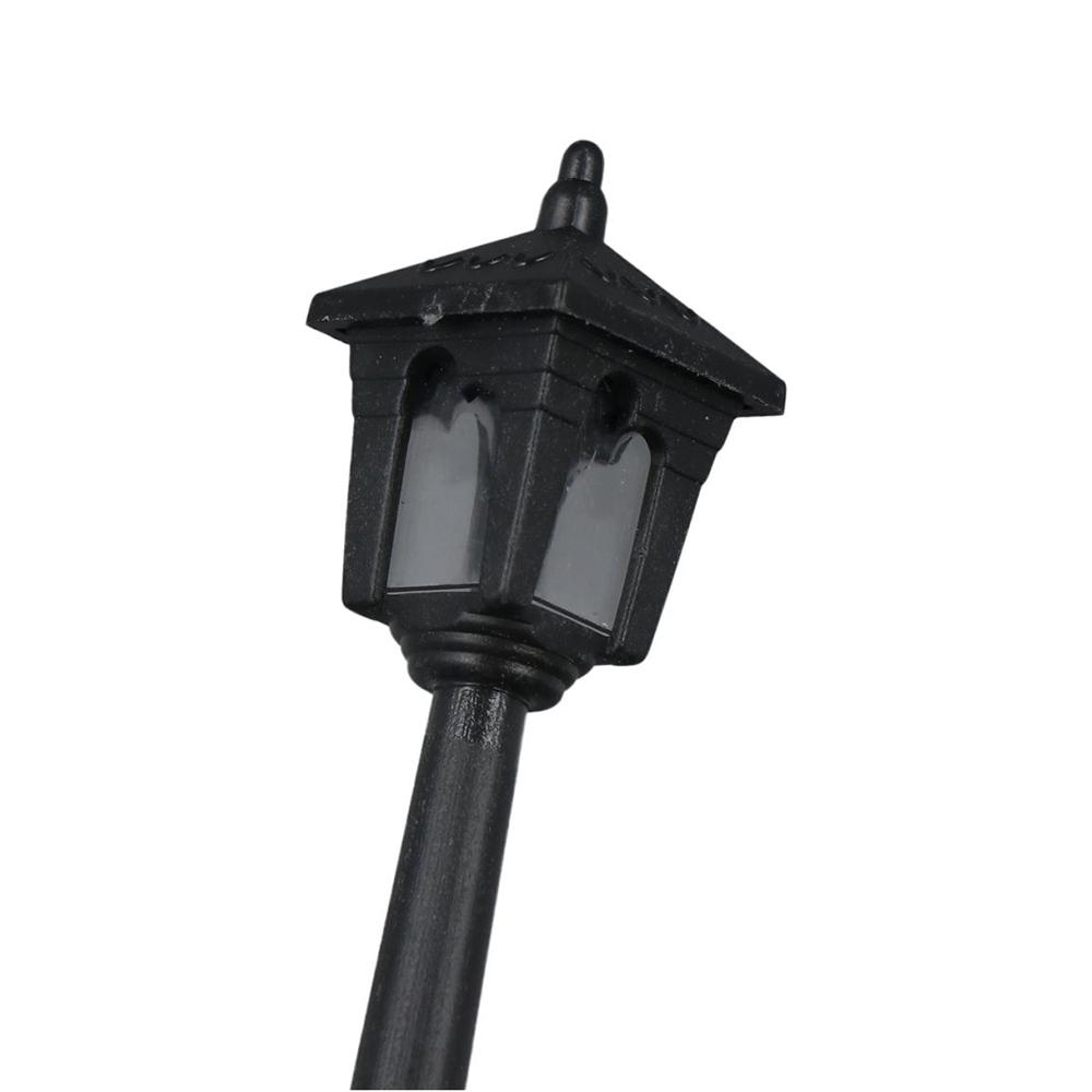 4pcs Post Lights Street Lamp Miniature Artificial Dollhouse Street Light DIY Home Decoration