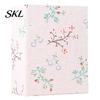 Transparent Inner Bag Photo Album Mini Printed Fabric Slip-In Album, Portable Floral Print Scrapbook with Sleeve Pages, Lightweight Cover Pocket