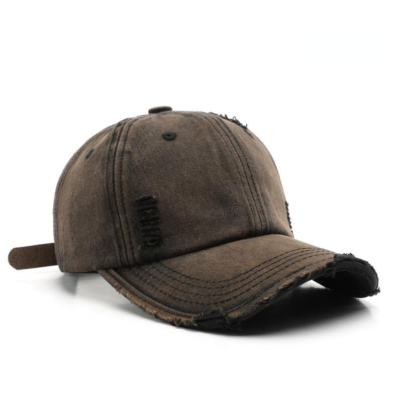 Mens Women Distressed Baseball Hat Trucker Denim Cap Adjustable Hiking Fishing