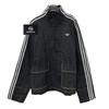adidas Оригинал Китай Тренировочная куртка Джинсовая Мягкая Свободная Куртка Унисекс Черная JW1969