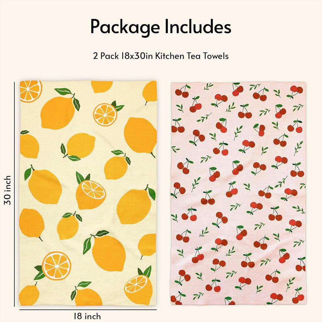 Кухонные полотенца для сушки, 18" x 30" из быстросохнущей микрофибры, кухонные чайные полотенца, кухонные полотенца для сушки посуды, превосходная впитываемость