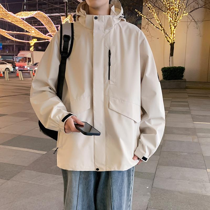Весенне-осенняя куртка Tooling Jacket Мужская новая повседневная куртка с капюшоном Ранняя осень Тонкая спортивная куртка Ruffian Handsome