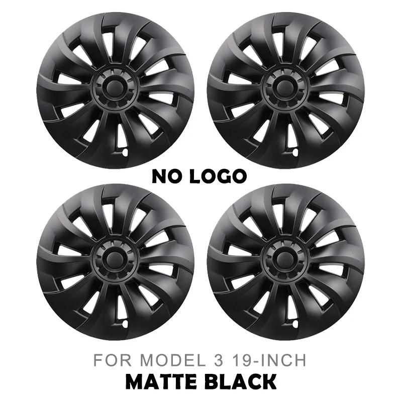 4PCS for Tesla Model 3 19 Inch Hub Cap Performance Replacement Wheel Cover Cap Rim Cover Hubcap Full Accessories 2020 2021 2023