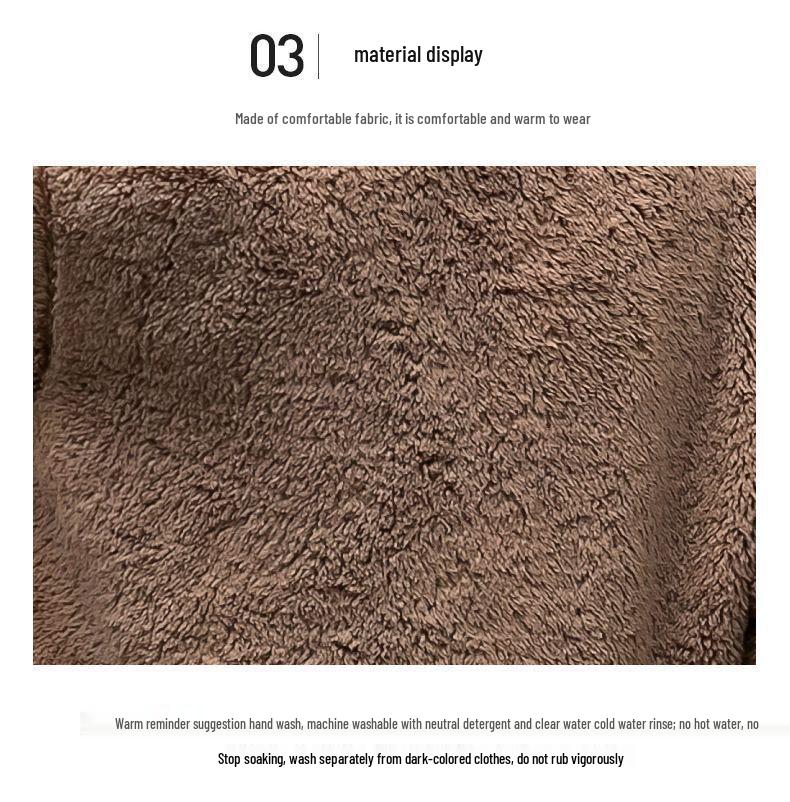 Women's Double-Sided Fleece Jacket - Plus-Size, Thick Velvet, Warm High Collar, Loose Fit, Autumn/Winter Polar Fleece Cardigan.