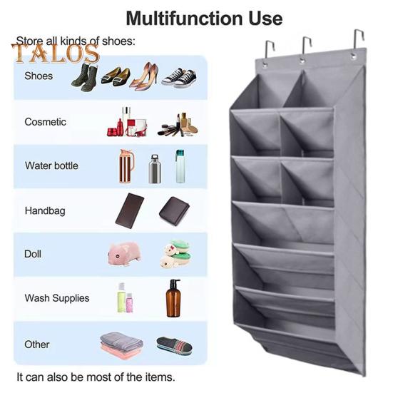 Сумка для хранения обуви, утолщенная магазинная обувь, устойчивая к разрыву, многофункциональная, карманы разных размеров, настенная полка для хранения, предметы домашнего обихода