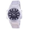 Analog Digital World Time Stainless Steel AMW-870D-1A AMW870D-1 Мужские часы