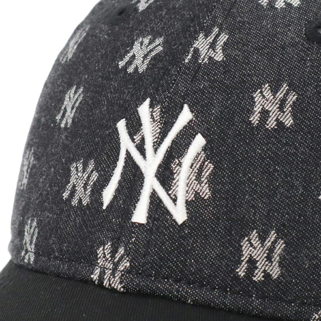 New Era 9TWENTY MLB Monogram Jacquard Cap in NY Black/Chrome, Size M/L, 920 MLB JAQ NEYYAN BLK CHR, 14388776, NER36C6248