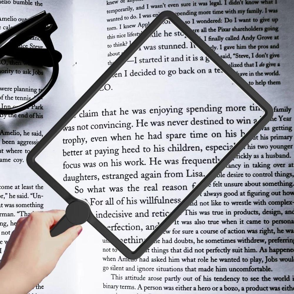 3 in 1 Hands Free Magnifying Glass Large Mirror Handheld Desktop Full Page Magnifier Handheld High-Definition Magnifying Lamp