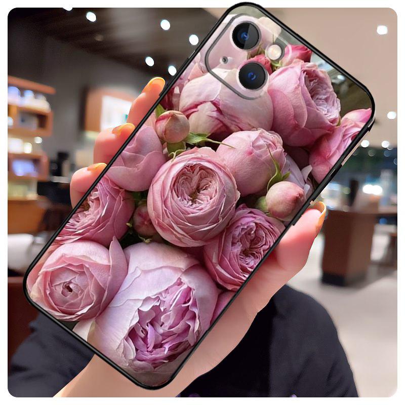 Элегантный чехол с цветком пиона розово-фиолетового цвета для iPhone 17 Pro Max 15 14 13 11 12 16 Pro Max mini 15 16 Plus 16e 17 Air Чехол для телефона