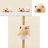 Adorable Capybara Plush Toy Cute Flipping Keychain Accessory Soft Stuffed Animal