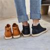 Fashion Women Genuine Leather Sneakers Spring High-top Casual Shoes Autumn First Layer Cowhide Ladies High Top Vulcanized Shoes Sneakers
