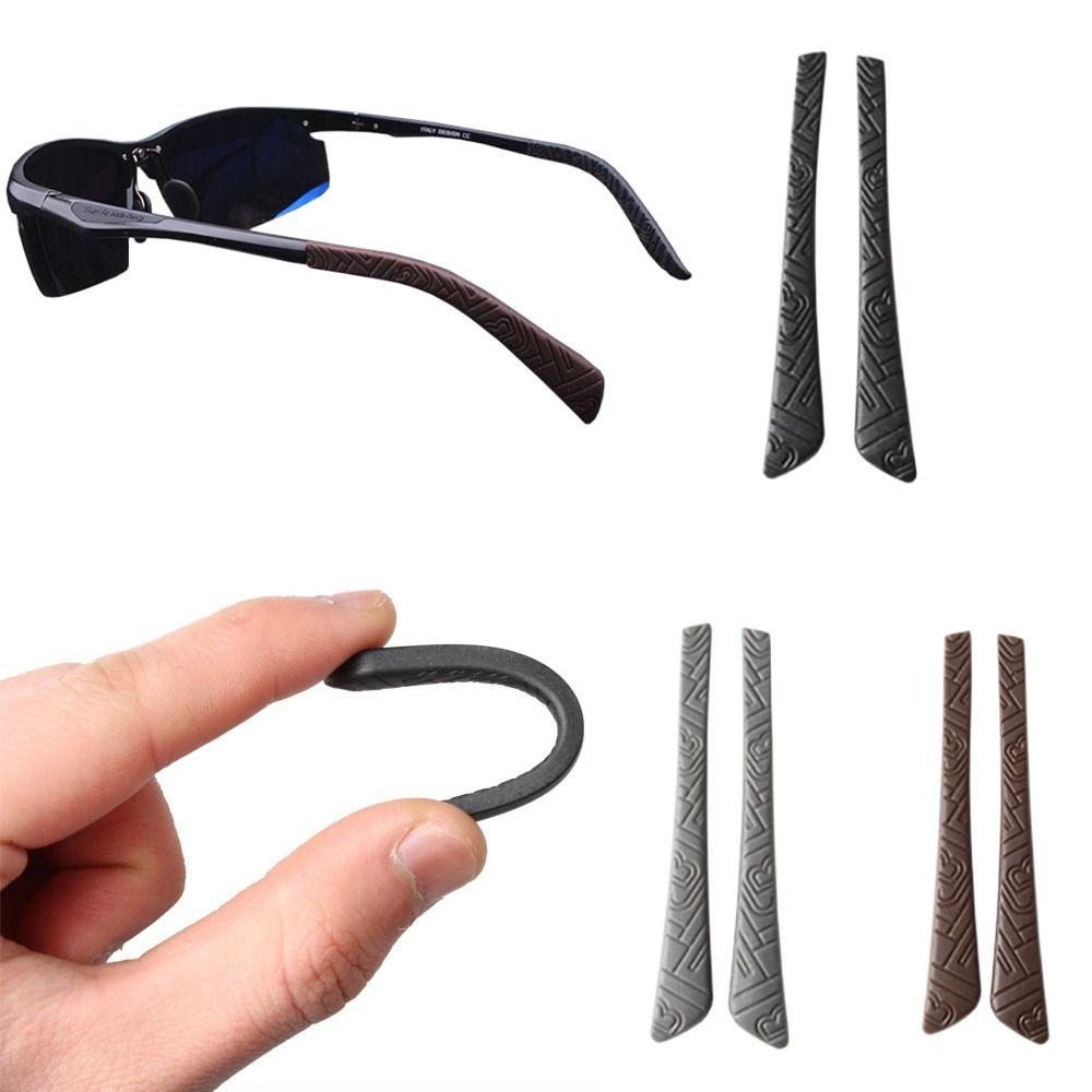 Eyewear Retainer Holders Silicone Glasses Anti-slip Sleeves Silicone Anti Slip Ear Hook  Men Women