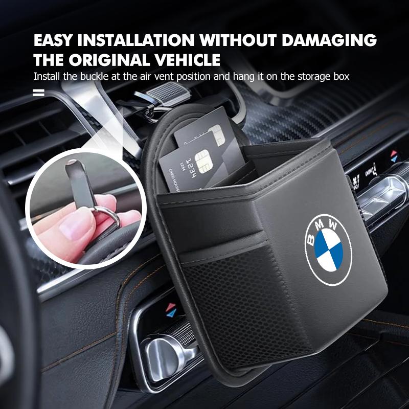 For BMW Car air outlet storage bag ID card bag double-layer storage bag E87 E70 E91 E30 G20 E92 E93 E60 E46 E90 G30 E53 X1