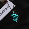 Luminous Wolf King Titanium Steel Necklace - Men's Retro Hip-Hop Jewelry Trend