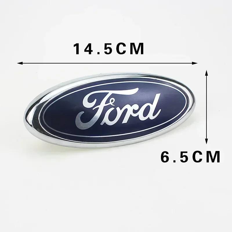 Автомобильная наклейка 14,5x6 см Эмблема для Ford Mondeo Explorer Focus 2 3 Fusion Transit F150 Fiesta Логотип автомобиля Решетка радиатора Значок на багажник Stic