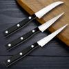 3Pcs/Set Kitchen Fruit Carving Knives Chef Sculpture Stainless Steel Fruit Peeling Knife Food Graver Tool