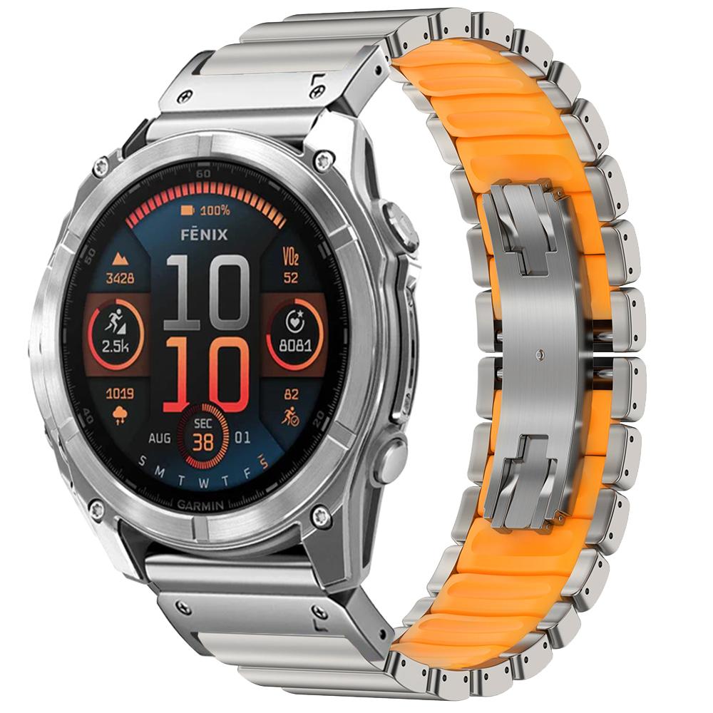 26 мм титановый ремешок Quick Fit для Garmin Fenix 8 7X Pro 51 мм 6X/6 Pro, роскошный ремешок для запястья для Garmin Enduro 3 2 Instinct 2X