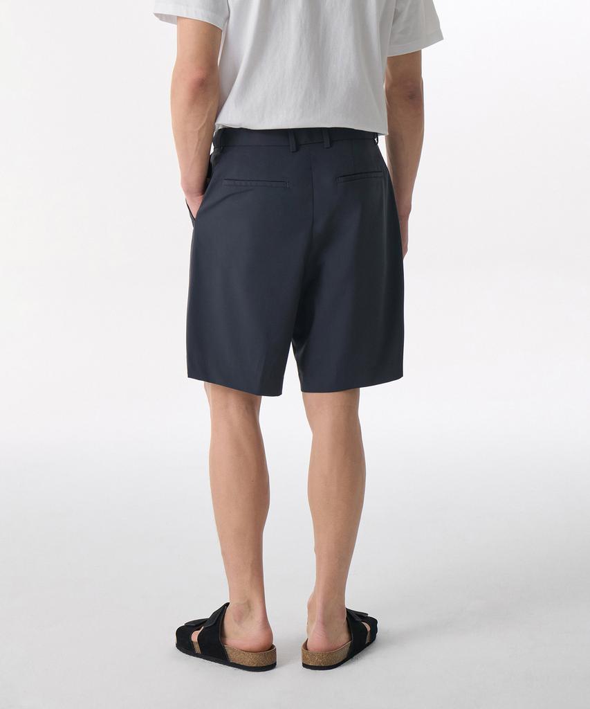 MUSINSA STANDARD [Cooltandard] Hidden Banding Half Slacks [Iron Gray]