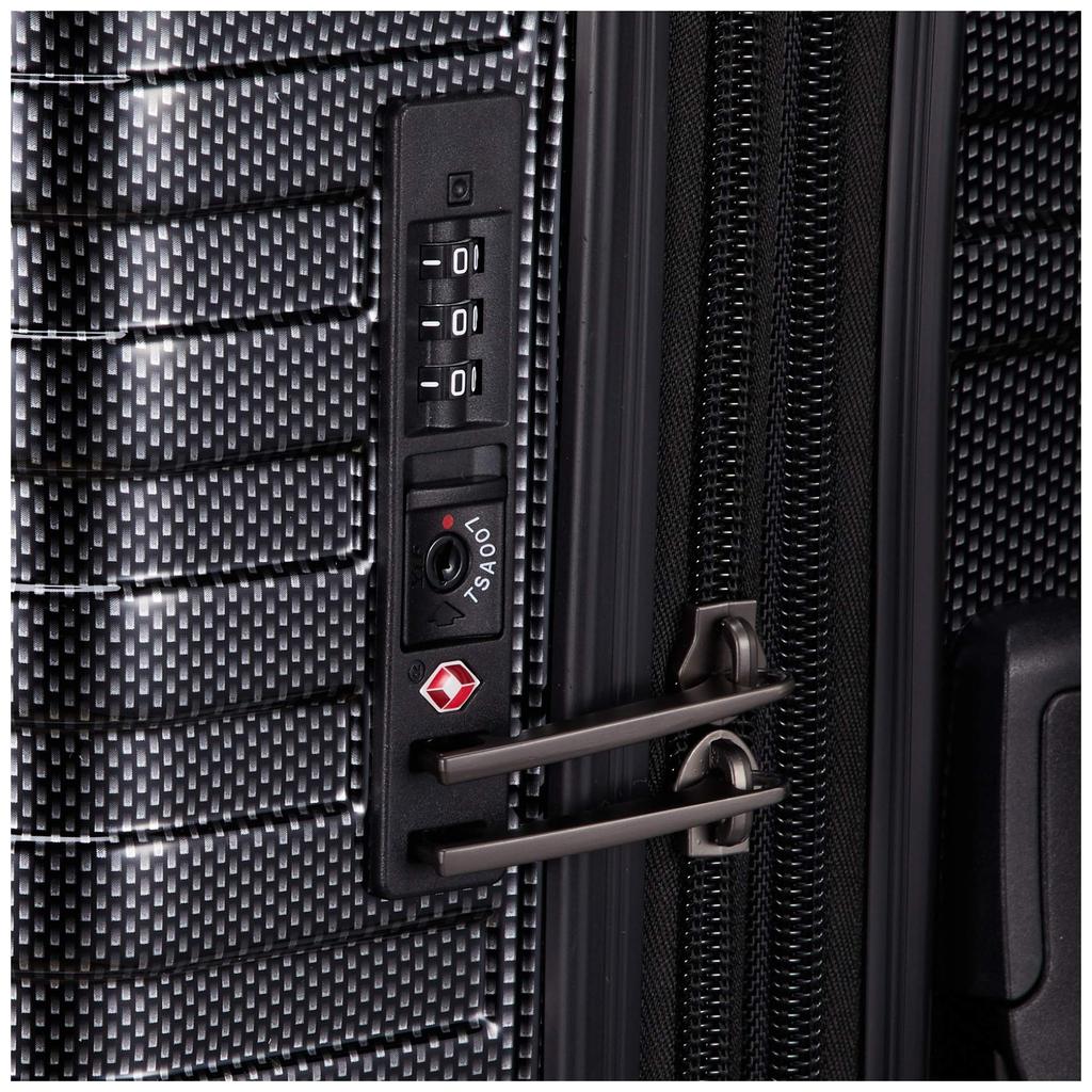 Чемодан mobus 55 см карбон черный [ALI]