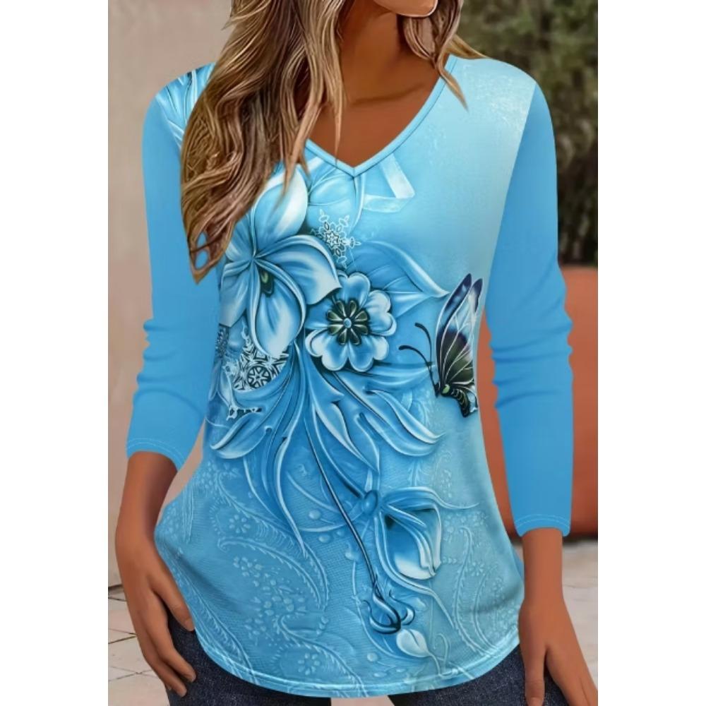 Женская футболка повседневная с длинным рукавом в полоску с принтом круглый вырез женская одежда оверсайз уличная винтажная футболка