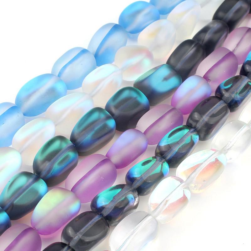 Натуральные матовые хрустальные бусины овальной формы 10 мм, свободные разделительные бусины для изготовления ювелирных изделий