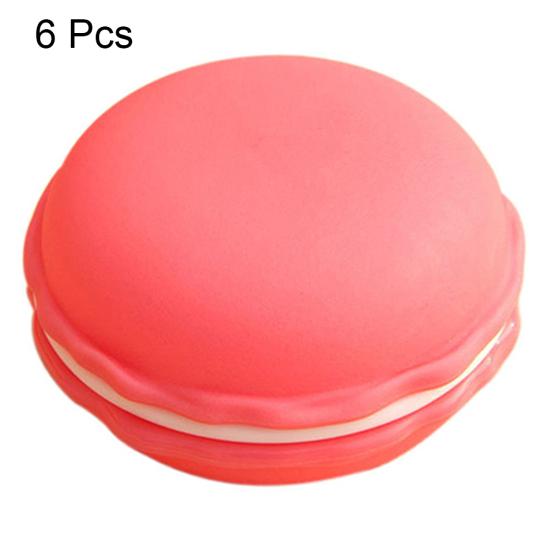 6 шт. милое миндальное печенье ювелирные изделия наушники для хранения таблеток организовать коробку футляр