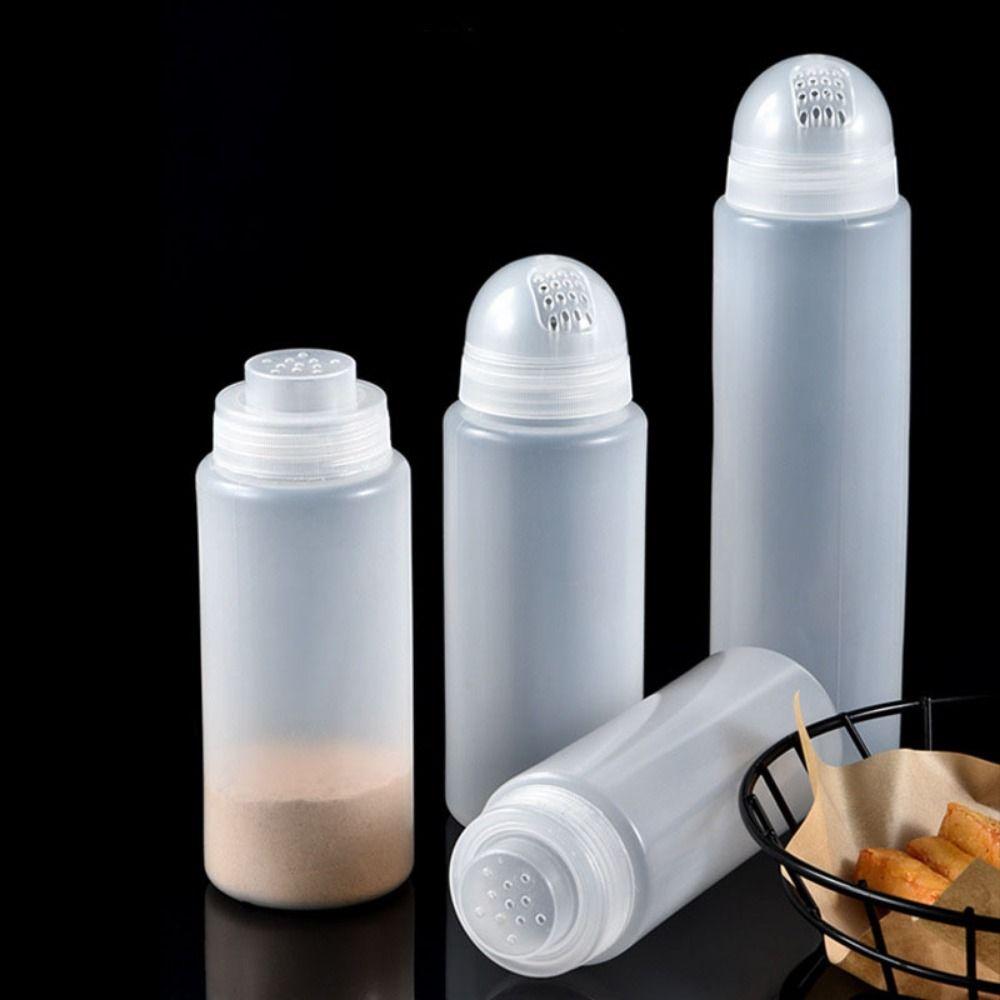 Detachable Plastic Seasoning Bottle Transparent BBQ Powder Jar Spice Bottle  For Barbecue
