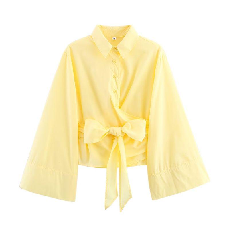 Kaslead Fashionable All-Match Double Breasted Poplin Shirt