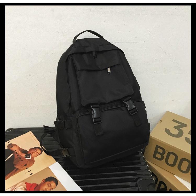 IELGY Schoolbag Female Korean Version High School Students Large Capacity Harajuku Style Tooling Bag Backpack Male