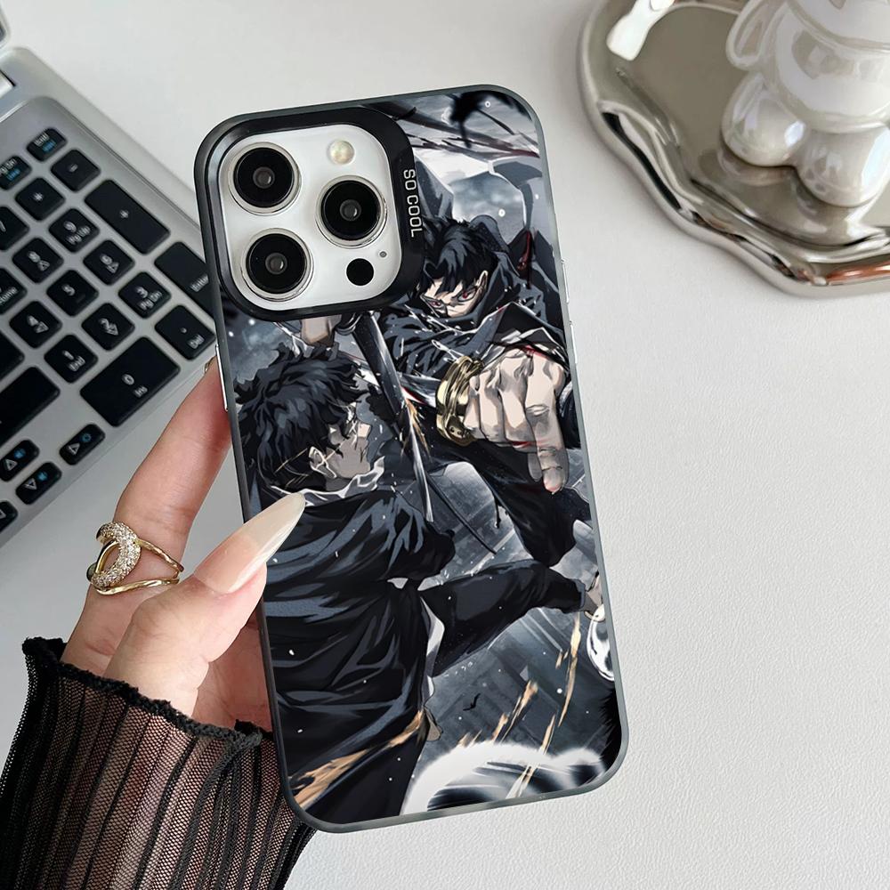 Чехол для телефона с аниме K-Kagurabachi, матовый, цветной, серебристый, для iPhone 16 15 14 Pro 13 12 Plus 11 7 8 Max, роскошная крышка