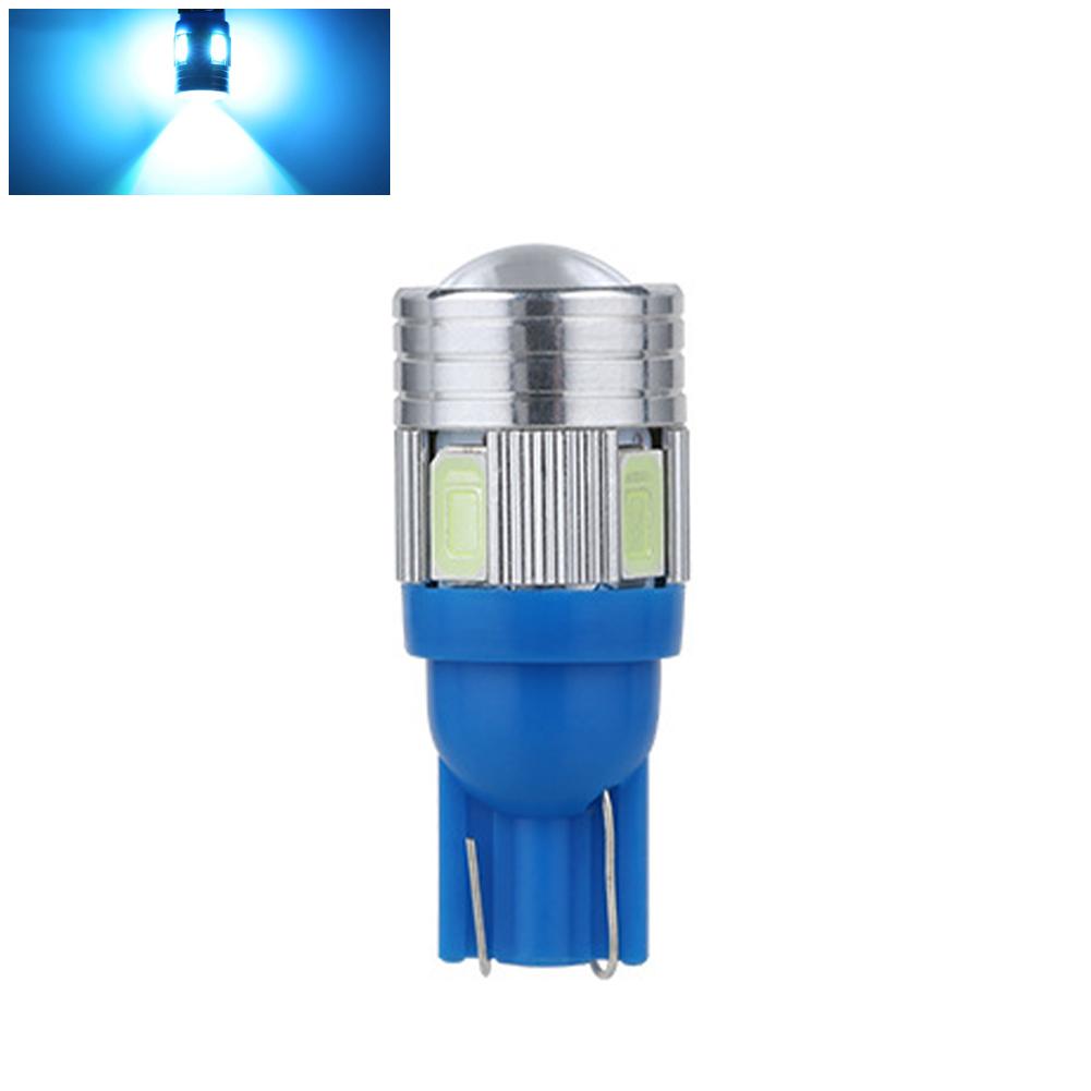 T10 Автомобильная светодиодная лампа W5W 6SMD 5630, фонарь заднего хода, лампы для чтения, постоянный ток 12 В, автомобильная клиновидная боковая подсветка номерного знака, лампы багажника